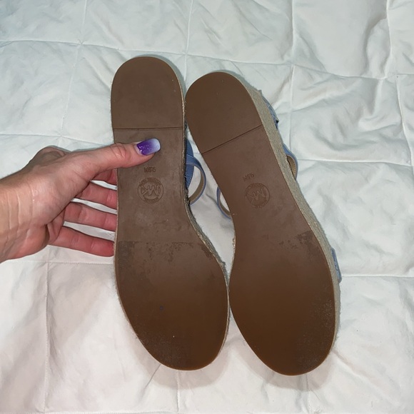 Like new Michael Kors Serena Wedge Espadrille size 9.5 platform - Picture 8 of 16